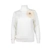 Laines London Women's Gold / Neutrals / White Laines Couture Embellished Cream Corsage Knitted Roll Neck Jumper - In Gold/white