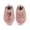 Laines London Women's Gold / Pink Flatform Cloud Slippers With Maid Of Honour Brooches - Dusky Pink In Multi