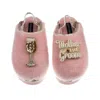 Laines London Women's Gold / Pink Flatform Cloud Slippers With Mother Of The Groom Brooches - Dusky Pink In Multi