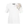 Laines London Women's Laines Couture Embellished Octopus T-shirt -white
