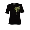 Laines London Women's Laines Couture Embellished Palm Tree T-shirt - Black