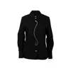 Laines London Women's Laines Couture Hand Embellished Gold & Black Snake Tie Shirt In Black