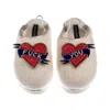 Laines London Women's Neutrals / Gold / White Flatform Cloud Slippers With Fuck You Brooches - Cream In Multi