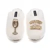Laines London Women's Neutrals / White Teddy Closed Toe Slippers With Mother Of The Bride Brooches - Cream In White