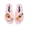 Laines London Women's Pink / Purple Classic Laines Slippers With Summer Spritzer Brooches - Pink In Pink/purple