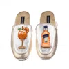 Laines London Women's Silver / Gold Classic Mules With Summer Spritzer Brooches - Silver & Gold In Silver/gold