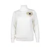 Laines London Women's White Laines Couture Heart Eye Embellished Knitted Roll Neck Jumper - Cream In White