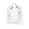 Laines London Women's White Laines Couture Wrap Red Snake Embellished Knitted Roll Neck Jumper - Cream In White
