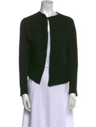 Pre-owned Lainey Keogh Cashmere Crew Neck Sweater In Green