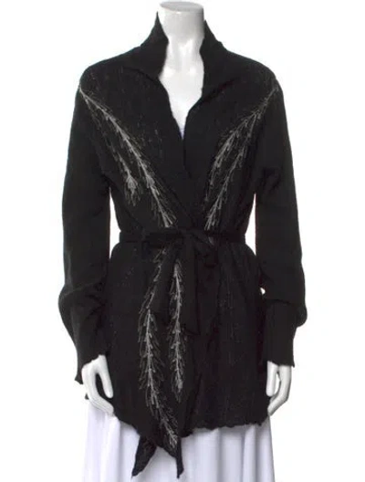 Pre-owned Lainey Keogh Cashmere Mock Neck Sweater In Blue