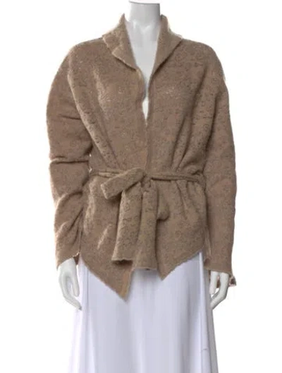 Pre-owned Lainey Keogh Cashmere Patterned Sweater In Neutral
