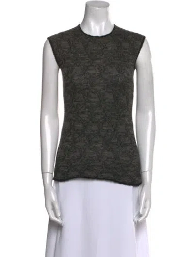 Pre-owned Lainey Keogh Cashmere Printed Sweater In Black