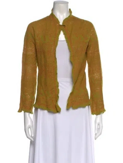 Pre-owned Lainey Keogh Cashmere Sweater In Yellow