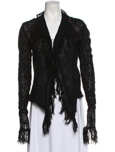 Pre-owned Lainey Keogh Cashmere V-neck Sweater In Black