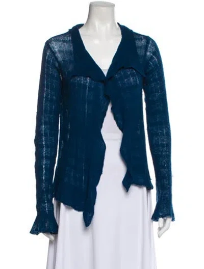 Pre-owned Lainey Keogh Cashmere V-neck Sweater In Blue