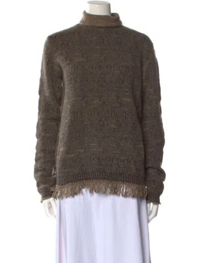 Pre-owned Lainey Keogh Turtleneck Sweater W/ Tags In Neutral