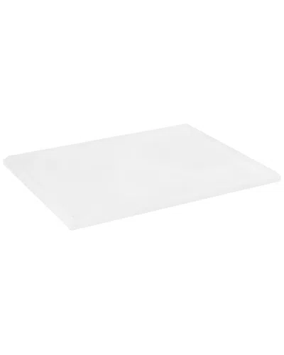 Lainy Home 8.5x11 Modern Solid Crystal Tray In White