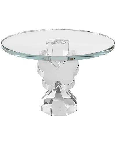 Lainy Home 9in Butterfly Cake Plate In Transparent