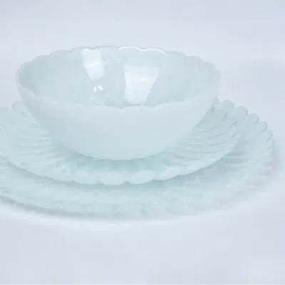 LAINY HOME AZURE ALABASTER DINNERWARE,SALAD PLATE, PACK OF 4, PINK