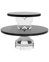 Lainy Home Double Tier Crystal Cake Plate