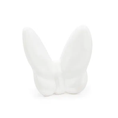 Lainy Home Le Mariposa Crystal Butterfly Figurine In White