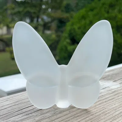 Lainy Home New Lainy Exclusive Mor Crystal Butterfly Home Decor In Frosted In White