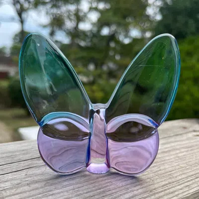 Lainy Home New Lainy Exclusive Mor Crystal Butterfly Home Decor In Ombré In Multi