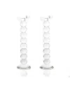 Lainy Home Pair Of 12" Crystal Ball Candlesticks, Set Of 2 In Clear