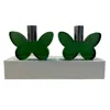 Lainy Home Pair Of 3" Butterfly Candleholders
