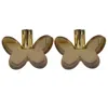 Lainy Home Pair Of 3" Butterfly Candleholders