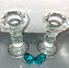 Lainy Home Pair Of 6" Crystal Ball Candlesticks