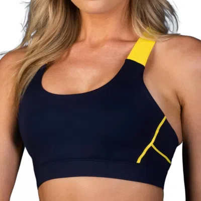 Laird All Day Sports Bra In Navy-illuminating In Multi