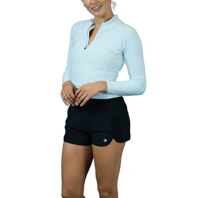Laird Half Zipper Sun & Rashguard In Mist In Grey