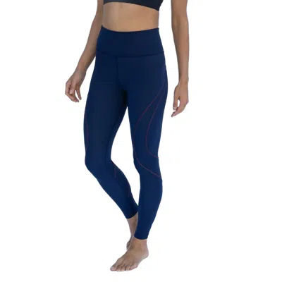 Laird High-waist Sculpting Leggings In Navy-aubergine In Multi