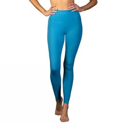 Laird High-waist Sculpting Leggings With Pockets In Horizon Blue