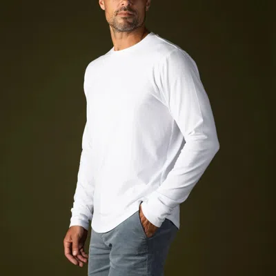 Laird Quattro Cotton Blend Long Sleeve In White
