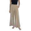 Laird Women's Cotton Blend Palazzo Pant In Safari In Multi