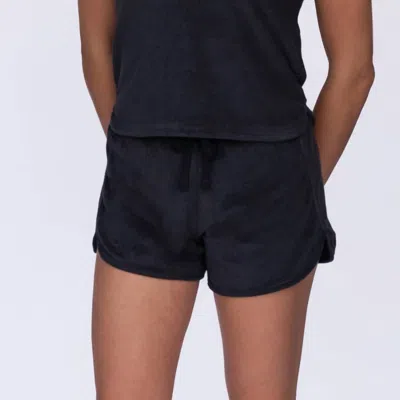 Laird Women's Terry Cloth Shorts In Black