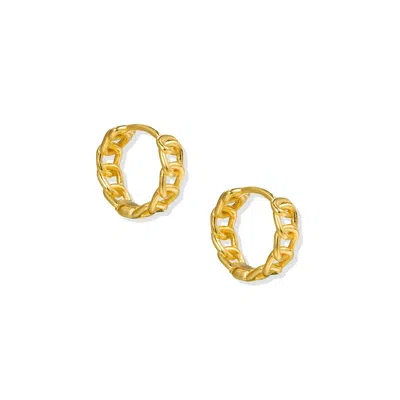 Lait & Lune Women's Cerro Hoop Earrings - 18k Gold Vermeil