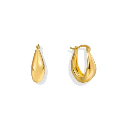 Lait & Lune Women's Gobi Hoop Earrings - 18k Gold Vermeil