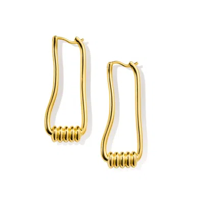 Lait & Lune Women's Metope Earrings - 18k Gold Vermeil