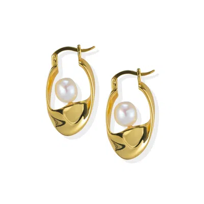 Lait & Lune Women's Talise Hoop Earrings - 18k Gold Vermeil