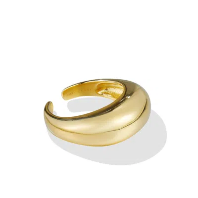 Lait & Lune Women's Vortex Dome Ring - 18k Gold Vermeil
