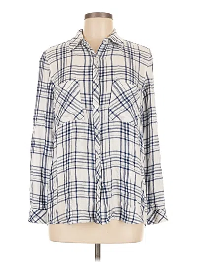 Pre-owned Laju Long Sleeve Henley Shirt In White