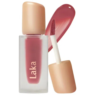 Laka Fruity Glam Tint Hydrating Long-lasting Lip Stain 122 Rosy Rose 0.15 Oz/4.5 ml