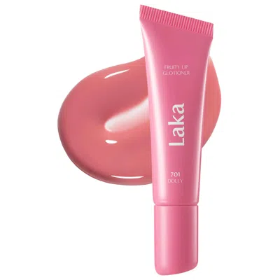 Laka Fruity Lip Glotioner Hydrating High Shine Lip Gloss Serum 701 Dolly 0.35 Oz/10 ml