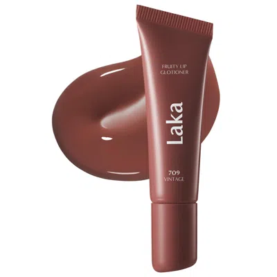 Laka Fruity Lip Glotioner Hydrating High Shine Lip Gloss Serum 709 Vintage 0.35 Oz/10 ml