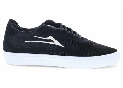 Pre-owned Lakai Men's  Essex Suede Sneakers In Black/white In Multi