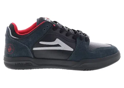 Pre-owned Lakai Men's  Telford Low Public Enemy Sneakers In Black/charcoal