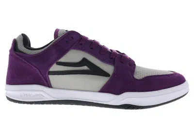 Pre-owned Lakai Men's  Telford Low Sneakers In Fig/grey